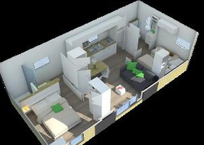 Mobil Prestige Avec Terrasse A - Api-1-52-159 Kamp alanı *